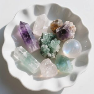raw crystal stone, raw quartz, raw orange calcite, raw rose quartz, raw red jasper, healing crystals, chakra balancing, energy healing