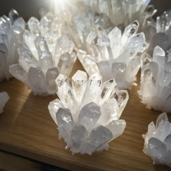 Natural Clear Quartz Crystal Cluster - Raw Gemstone for Energy Healing and Decor