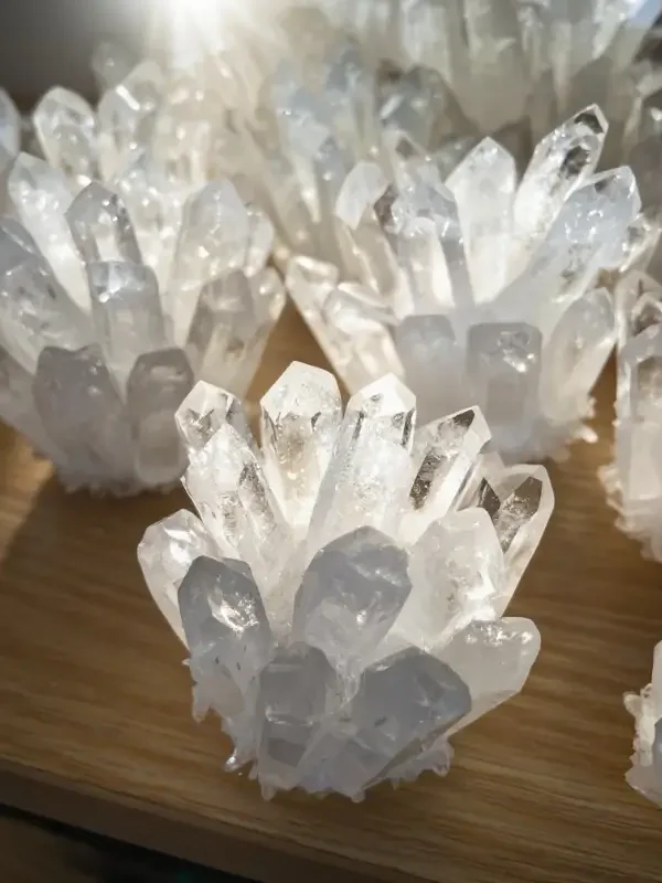 Natural Clear Quartz Crystal Cluster - Raw Gemstone for Energy Healing and Decor