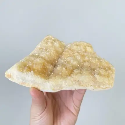 Natural citrine crystal cluster - raw gemstone for healing and decor