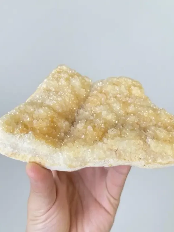 Natural citrine crystal cluster - raw gemstone for healing and decor