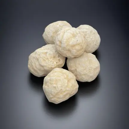 Unopened Mystical Morocco Crystal Cave Raw Stone Blind Box, wrapped in rustic burlap with hand - twisted hemp rope and a label featuring traditional Moroccan patterns and Arabic script