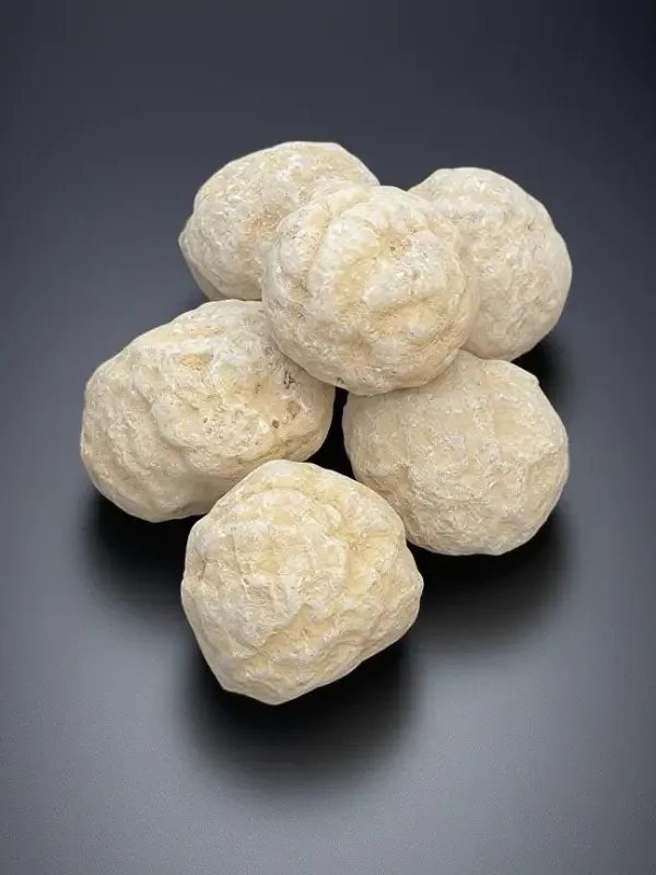 Unopened Mystical Morocco Crystal Cave Raw Stone Blind Box, wrapped in rustic burlap with hand - twisted hemp rope and a label featuring traditional Moroccan patterns and Arabic script